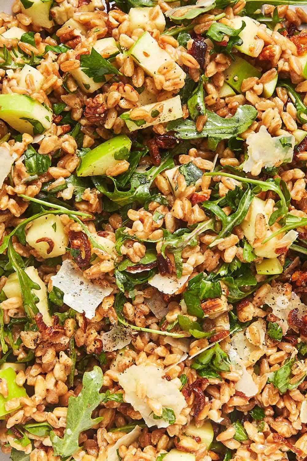 Grain Salad with Trout, Almonds, and Herbs