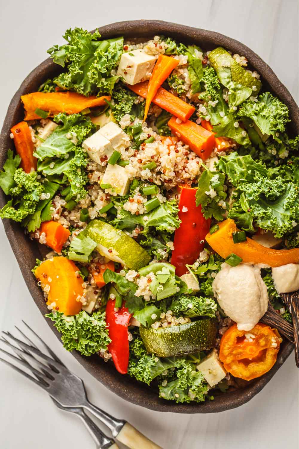 Kale and Roasted Cauliflower Salad
