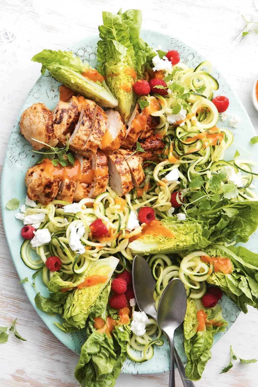 Peri Peri Chicken and Zoodle Salad