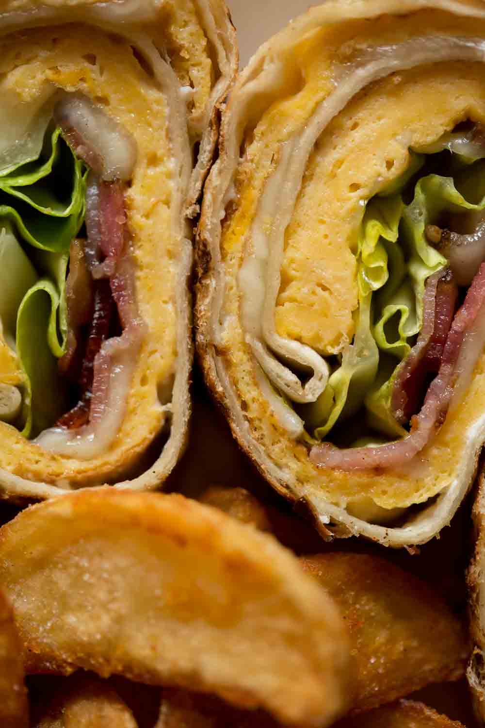 ham roll ups with pickle and cream cheese