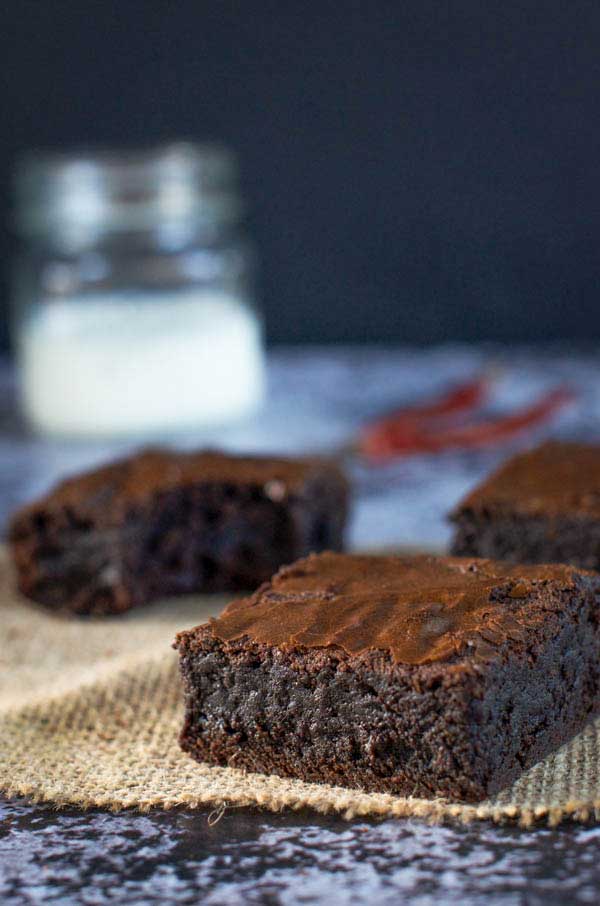 Chewy Chocolate Chili Brownies are OUTSTANDING