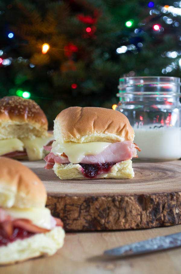 Turkey Sliders with Brie and Cranberry Sauce
