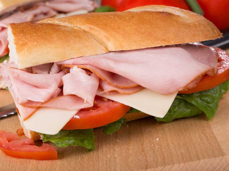 easy hot ham and cheese sandwiches