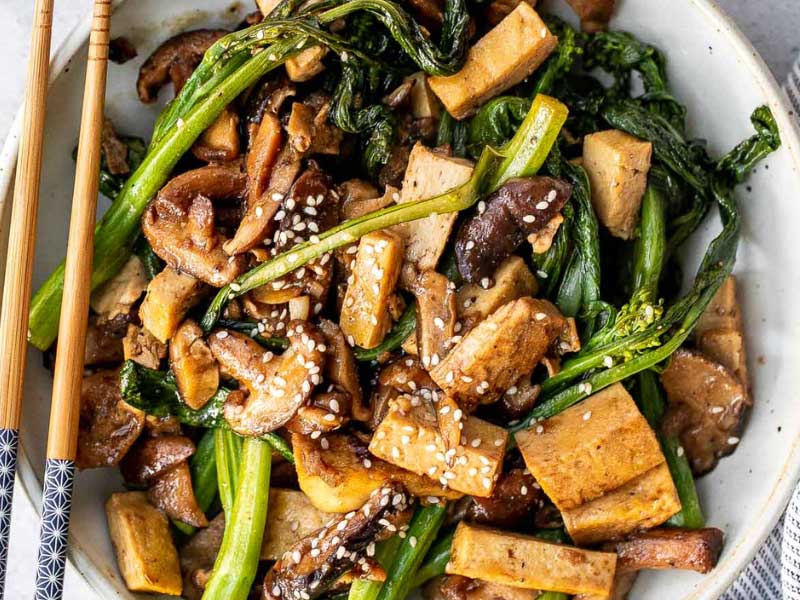 Mushroom and Tofu Stir Fry