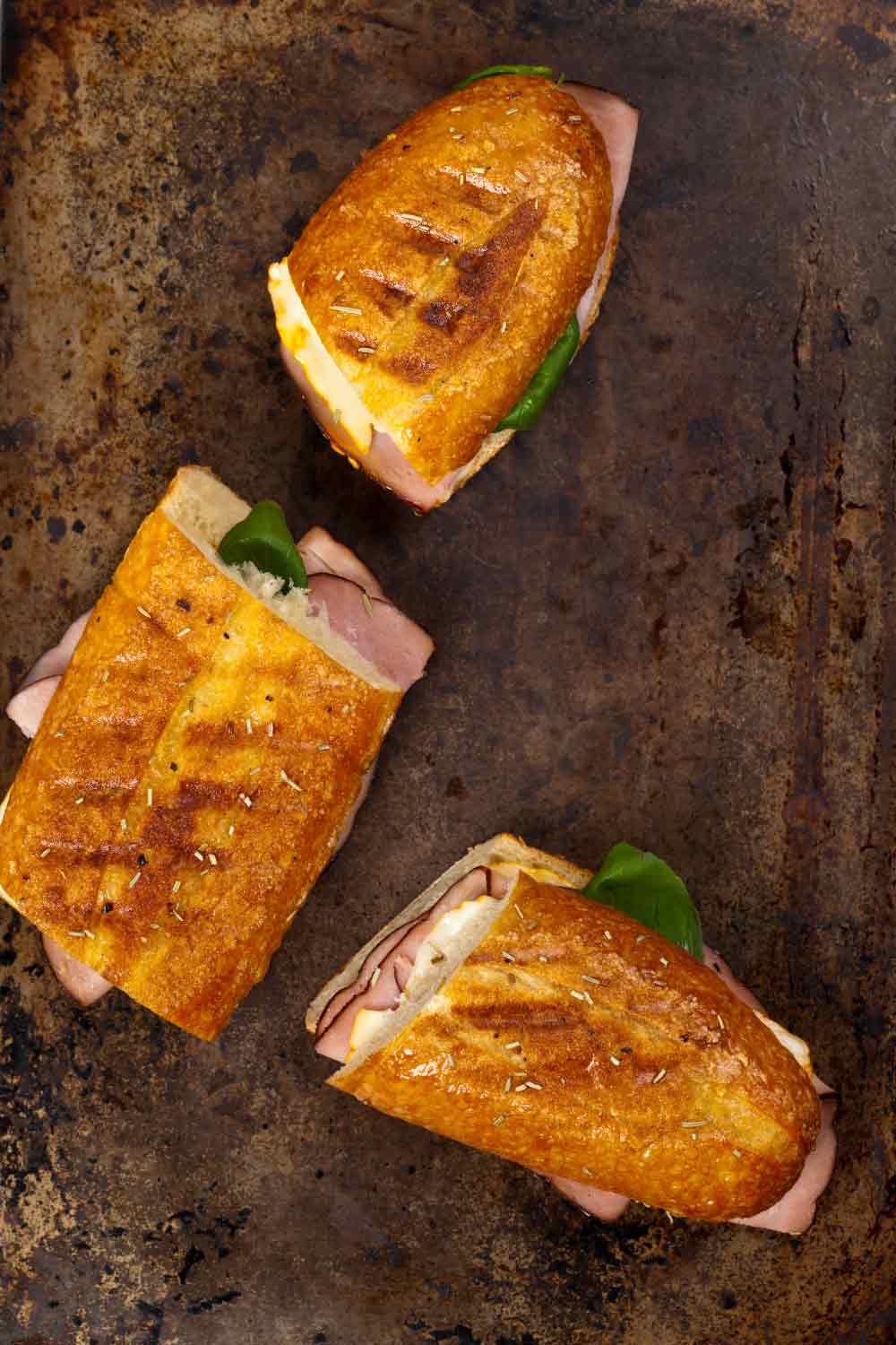 hot ham and cheese sandwich