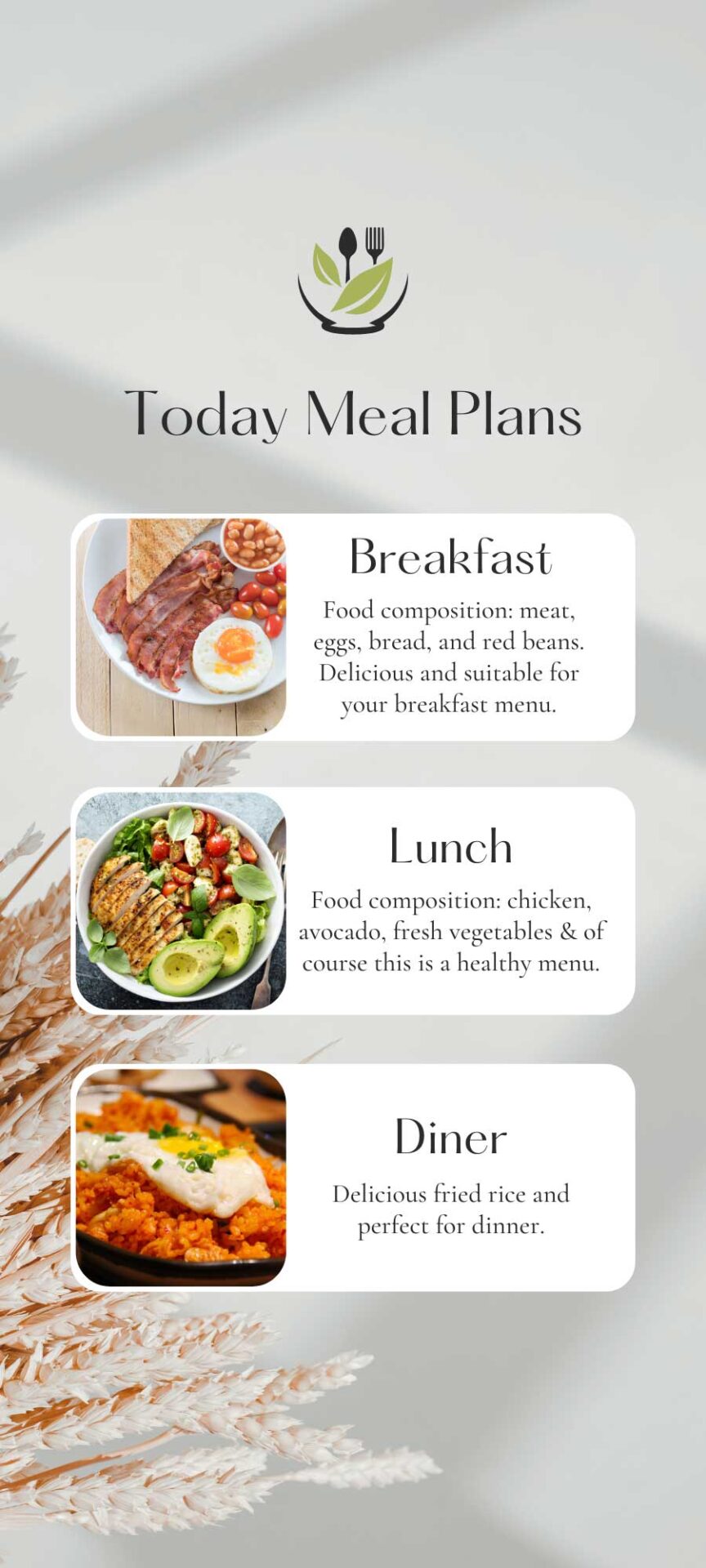 free meal plan template